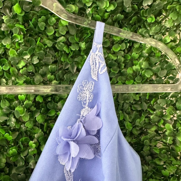 HELSI blue periwinkle  Floral Mini Dress - Picture 7 of 7